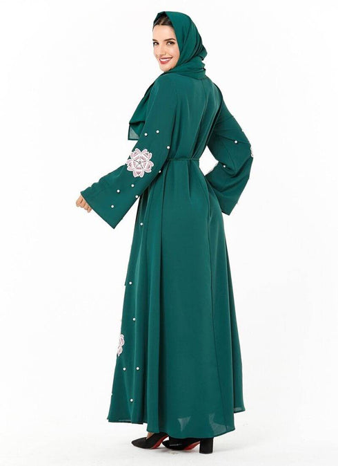 Muslim Women's Embroidery beads Abaya
